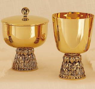 Gold Chalice With Bowl Paten
